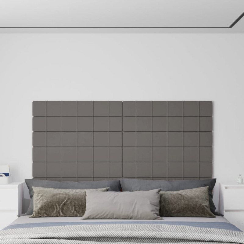 Wandpaneele 12 Stk. Hellgrau 90x15 cm Stoff 1,62 m² Wandpaneele 12 Stk. Hellgrau 90x15 cm Stoff 1,62 m²