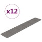 Wandpaneele 12 Stk. Hellgrau 90x15 cm Stoff 1,62 m² Wandpaneele 12 Stk. Hellgrau 90x15 cm Stoff 1,62 m²