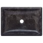 vidaXL Waschbecken Schwarz 50x35x10 cm Marmor vidaXL Waschbecken Schwarz 50x35x10 cm Marmor