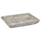 vidaXL Waschbecken Grau 50x35x10 cm Marmor vidaXL Waschbecken Grau 50x35x10 cm Marmor