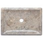 vidaXL Waschbecken Grau 50x35x10 cm Marmor vidaXL Waschbecken Grau 50x35x10 cm Marmor