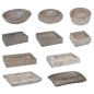 vidaXL Waschbecken Grau 50x35x10 cm Marmor vidaXL Waschbecken Grau 50x35x10 cm Marmor