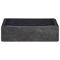 vidaXL Waschbecken Schwarz 40x40x10 cm Marmor vidaXL Waschbecken Schwarz 40x40x10 cm Marmor