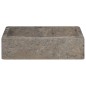 vidaXL Waschbecken Grau 40x40x10 cm Marmor vidaXL Waschbecken Grau 40x40x10 cm Marmor