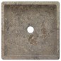 vidaXL Waschbecken Grau 40x40x10 cm Marmor vidaXL Waschbecken Grau 40x40x10 cm Marmor