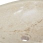 vidaXL Waschbecken Creme 53x40x15 cm Marmor vidaXL Waschbecken Creme 53x40x15 cm Marmor
