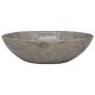 vidaXL Waschbecken Grau 53x40x15 cm Marmor vidaXL Waschbecken Grau 53x40x15 cm Marmor