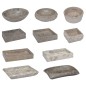 vidaXL Waschbecken Grau 30x30x13 cm Marmor vidaXL Waschbecken Grau 30x30x13 cm Marmor