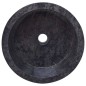 vidaXL Waschbecken Schwarz Ø40x15 cm Marmor vidaXL Waschbecken Schwarz Ø40x15 cm Marmor