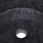 vidaXL Waschbecken Schwarz Ø40x15 cm Marmor vidaXL Waschbecken Schwarz Ø40x15 cm Marmor