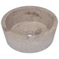 vidaXL Waschbecken Grau Ø40x15 cm Marmor vidaXL Waschbecken Grau Ø40x15 cm Marmor