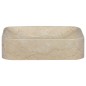 vidaXL Waschbecken Creme 40x40x10 cm Marmor vidaXL Waschbecken Creme 40x40x10 cm Marmor