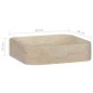 vidaXL Waschbecken Creme 40x40x10 cm Marmor vidaXL Waschbecken Creme 40x40x10 cm Marmor
