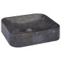 vidaXL Waschbecken Schwarz 40x40x10 cm Marmor vidaXL Waschbecken Schwarz 40x40x10 cm Marmor