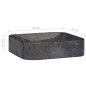 vidaXL Waschbecken Schwarz 40x40x10 cm Marmor vidaXL Waschbecken Schwarz 40x40x10 cm Marmor