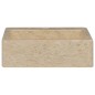 vidaXL Waschbecken Creme 40x40x12 cm Marmor vidaXL Waschbecken Creme 40x40x12 cm Marmor