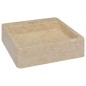 vidaXL Waschbecken Creme 40x40x12 cm Marmor vidaXL Waschbecken Creme 40x40x12 cm Marmor