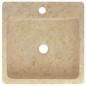 vidaXL Waschbecken Creme 40x40x12 cm Marmor vidaXL Waschbecken Creme 40x40x12 cm Marmor