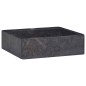 vidaXL Waschbecken Schwarz 40x40x12 cm Marmor vidaXL Waschbecken Schwarz 40x40x12 cm Marmor