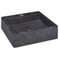 vidaXL Waschbecken Schwarz 40x40x12 cm Marmor vidaXL Waschbecken Schwarz 40x40x12 cm Marmor