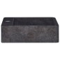 vidaXL Waschbecken Schwarz 40x40x12 cm Marmor vidaXL Waschbecken Schwarz 40x40x12 cm Marmor