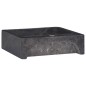 vidaXL Waschbecken Schwarz 40x40x12 cm Marmor vidaXL Waschbecken Schwarz 40x40x12 cm Marmor
