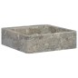vidaXL Waschbecken Grau 40x40x12 cm Marmor vidaXL Waschbecken Grau 40x40x12 cm Marmor