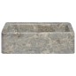 vidaXL Waschbecken Grau 40x40x12 cm Marmor vidaXL Waschbecken Grau 40x40x12 cm Marmor