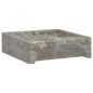 vidaXL Waschbecken Grau 40x40x12 cm Marmor vidaXL Waschbecken Grau 40x40x12 cm Marmor