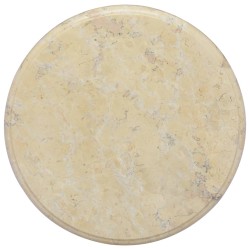 vidaXL Tischplatte Creme Ø40x2,5 cm Marmor 