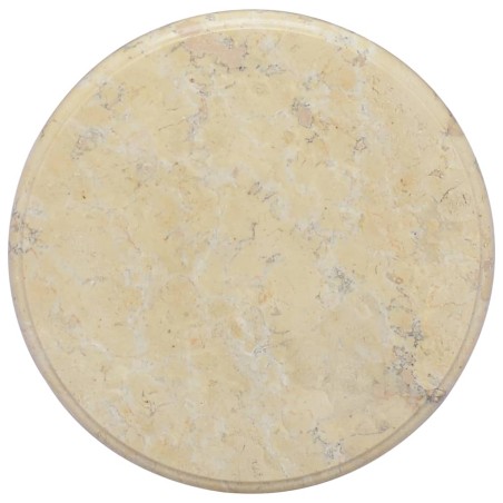 vidaXL Tischplatte Creme Ø40x2,5 cm Marmor 