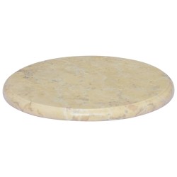 vidaXL Tischplatte Creme Ø40x2,5 cm Marmor 