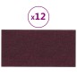 Wandpaneele 12 Stk. Lila 30x15 cm Stoff 0,54 m² Wandpaneele 12 Stk. Lila 30x15 cm Stoff 0,54 m²