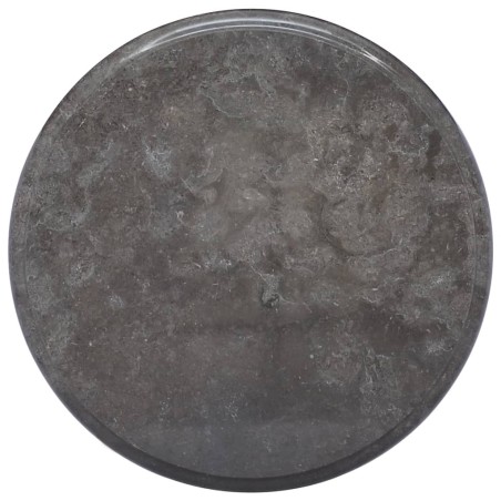 vidaXL Tischplatte Schwarz Ø40x2,5 cm Marmor 