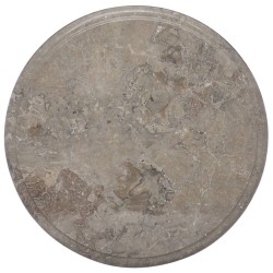 vidaXL Tischplatte Grau Ø40x2,5 cm Marmor 