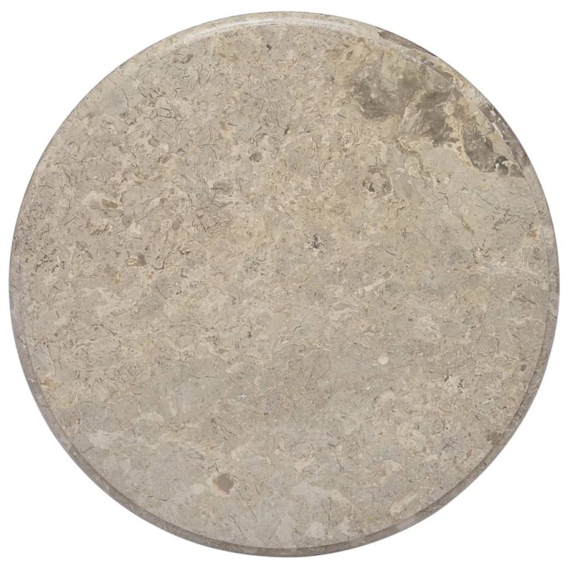 vidaXL Tischplatte Grau Ø60x2,5 cm Marmor vidaXL Tischplatte Grau Ø60x2,5 cm Marmor