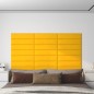 Wandpaneele 12 Stk. Gelb 60x15 cm Samt 1,08 m² Wandpaneele 12 Stk. Gelb 60x15 cm Samt 1,08 m²