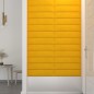 Wandpaneele 12 Stk. Gelb 60x15 cm Samt 1,08 m² Wandpaneele 12 Stk. Gelb 60x15 cm Samt 1,08 m²