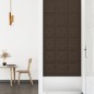 Wandpaneele 12 Stk. Braun 30x30 cm Kunstleder 1,08 m² Wandpaneele 12 Stk. Braun 30x30 cm Kunstleder 1,08 m²