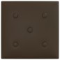 Wandpaneele 12 Stk. Braun 30x30 cm Kunstleder 1,08 m² Wandpaneele 12 Stk. Braun 30x30 cm Kunstleder 1,08 m²