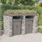 vidaXL Gabionen-Mülltonnenbox 192x91x120 cm Verzinktes Eisen vidaXL Gabionen-Mülltonnenbox 192x91x120 cm Verzinktes Eisen