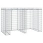 vidaXL Gabionen-Mülltonnenbox 192x91x120 cm Verzinktes Eisen vidaXL Gabionen-Mülltonnenbox 192x91x120 cm Verzinktes Eisen
