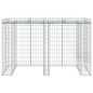 vidaXL Gabionen-Mülltonnenbox 192x91x120 cm Verzinktes Eisen vidaXL Gabionen-Mülltonnenbox 192x91x120 cm Verzinktes Eisen