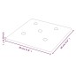 Wandpaneele 12 Stk. Braun 30x30 cm Kunstleder 1,08 m² Wandpaneele 12 Stk. Braun 30x30 cm Kunstleder 1,08 m²