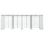 vidaXL Gabionen-Mülltonnenbox 350x91x120 cm Verzinktes Eisen vidaXL Gabionen-Mülltonnenbox 350x91x120 cm Verzinktes Eisen