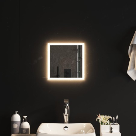vidaXL LED-Badspiegel 30x30 cm
