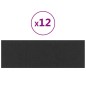 vidaXL Wandpaneele 12 Stk. Schwarz 90x30 cm Stoff 3,24 m² vidaXL Wandpaneele 12 Stk. Schwarz 90x30 cm Stoff 3,24 m²