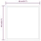 vidaXL LED-Badspiegel 40x40 cm vidaXL LED-Badspiegel 40x40 cm