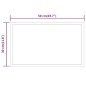 vidaXL LED-Badspiegel 50x30 cm vidaXL LED-Badspiegel 50x30 cm