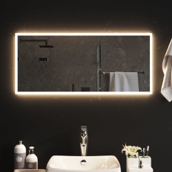 vidaXL LED-Badspiegel 90x40 cm